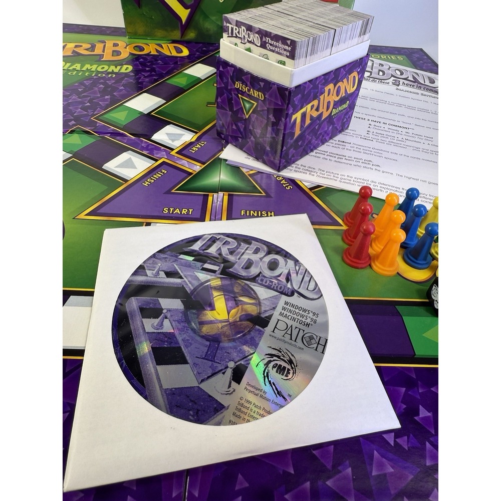 Patch Prod Boardgame TriBond (2000 Diamond Ed) Box VG/VG+ - Picture 12 of 13